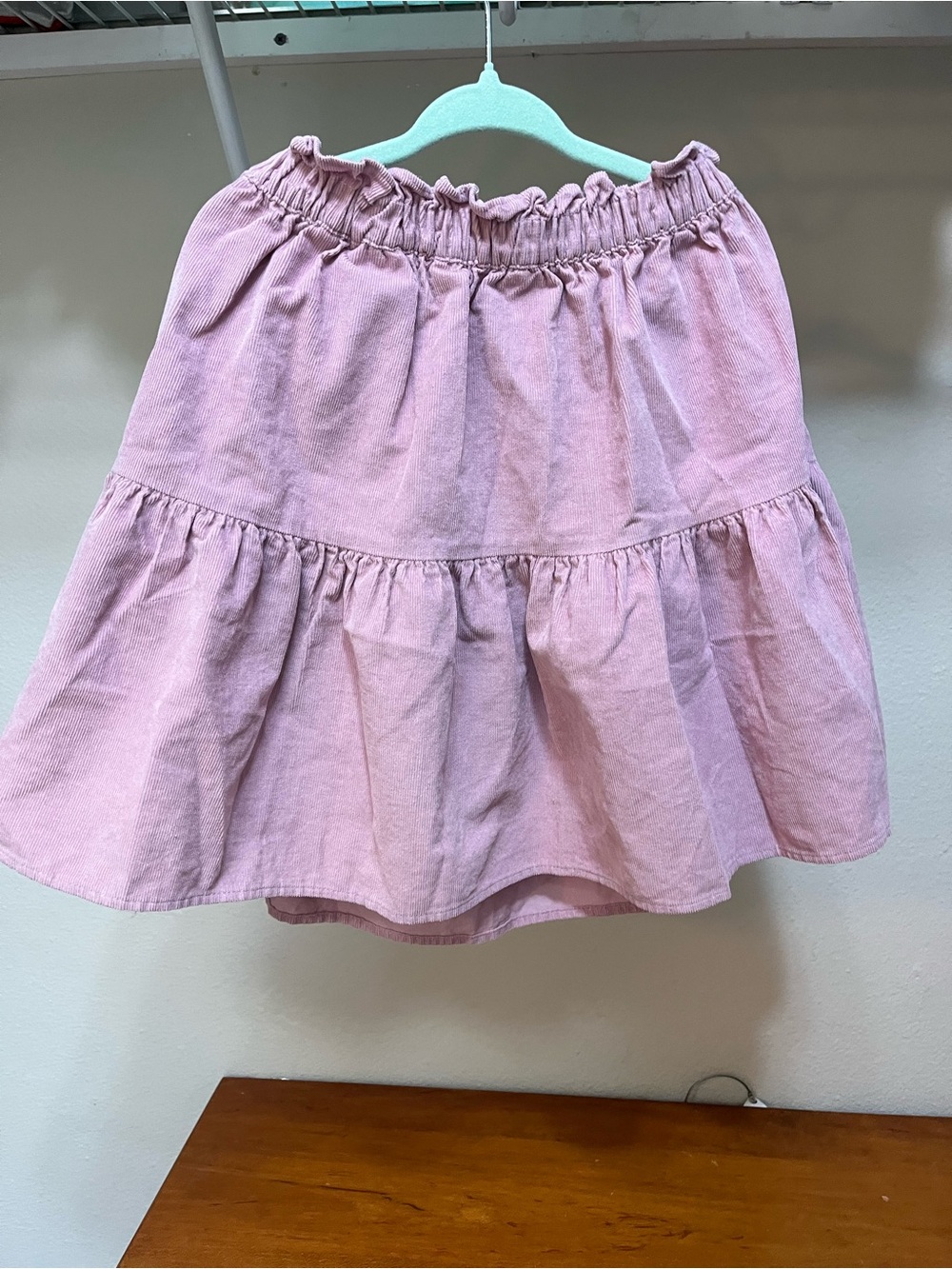 H&M Light Pink Tiered Ruffle Skirt